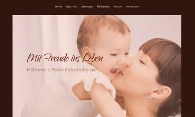 Hebammen-Website Beispiel 2
