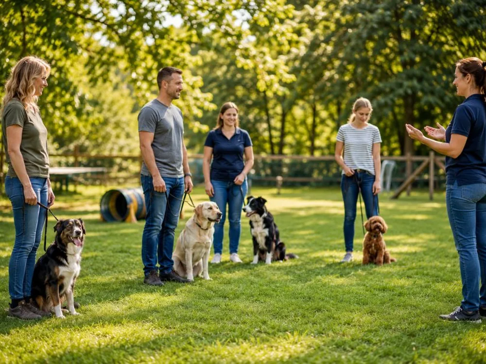 Gruppentraining der Hundeschule